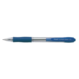 Golyóstoll, 0,22 mm, nyomógombos, PILOT &quot;Super Grip&quot;, kék