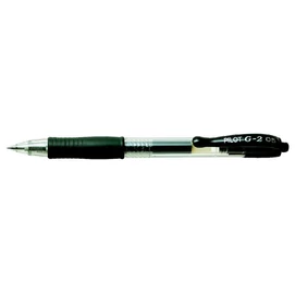 Zseléstoll, 0,25 mm, nyomógombos, PILOT &quot;G-2&quot;, fekete