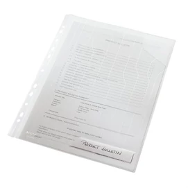 Genotherm, &quot;L&quot;, lefűzhető, A4, 200 mikron, LEITZ &quot;CombiFile&quot;, áttetsző