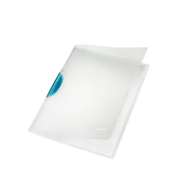 Gyorsfűző, klipes, PP, A4, LEITZ &quot;ColorClip Magic&quot;, világoskék