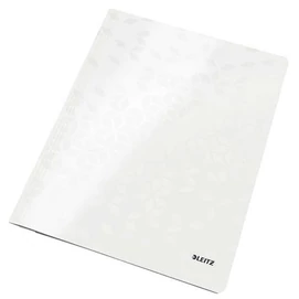 Gyorsfűző, laminált karton, A4, LEITZ &quot;Wow&quot;, fehér