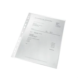 Genotherm, lefűzhető, A4, PP, 100 mikron, narancsos felület, LEITZ &quot;Recycle&quot;
