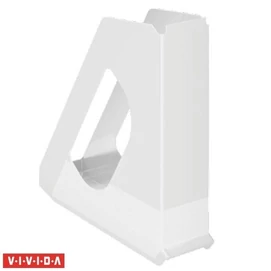 Iratpapucs, műanyag, 68 mm, ESSELTE &quot;Europost&quot;, Vivida fehér