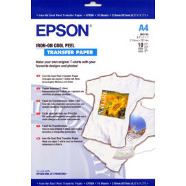 Epson vasalható fotópapír (A4, 10 lap, 124g)