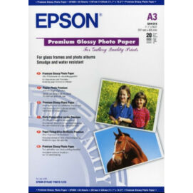 Epson prémium fényes fotópapír (A3, 20 lap, 255g)
