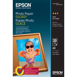 Epson fényes fotópapír (A3, 20 lap, 200g)