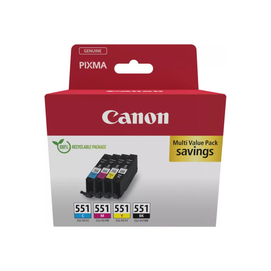 Canon CLI-551 C/M/Y/Bk (4x7 ml) Tintapatron Multipack