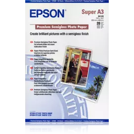 Epson prémium selyemfényű fotópapír (A3+, 20 lap, 250g)