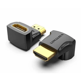 Vention HDMI/M (90fokos) -&gt; HDMI/F (4K,fekete), adapter