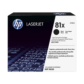 HP CF281X Toner fekete 25.000 oldal kapacitás No.81X