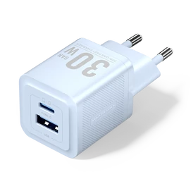 Vention USB-C+A (30W/30W, 2-portos, kék, GaN), töltő