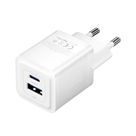 Vention USB-C+A (30W/30W, 2-portos, fehér, GaN), töltő