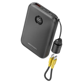 Vention FKAB0-C 10000mah, (fekete,22,5W) , powerbank