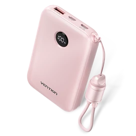 Vention FKAP0-C 10000mah, (rózsaszín,22,5W), powerbank