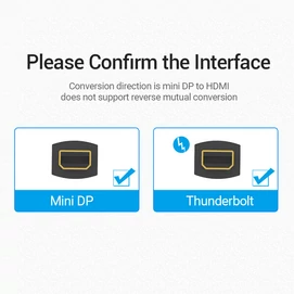 Vention ADAPTER mini DP -&gt; HDMI/F 0.15M