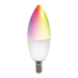 Deltaco SMART HOME SH-LE14RGB izzó LED, E14, gyertya, WIFI, 5W, színes+fehér, szabályozható