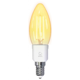 Deltaco SMART HOME SH-LFE14C35 izzó LED, E14, volfrám gyertya, WIFI, 4.5W, fehér, szabályozható