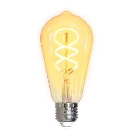 Deltaco SMART HOME SH-LFE27ST64S izzó LED, E27, volfrám, spirál, WIFI, 5.5W, fehér, szabályozható