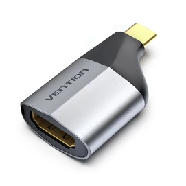 Vention USB-C -&gt; HDMI/F (4K,60Hz, ABS, szürke), adapter