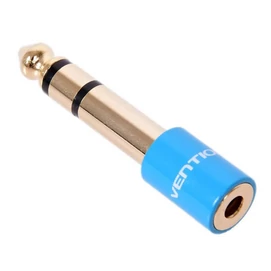 Vention 6.5mm jack/M -&gt; 3.5mm/F, (audio,kék), adapter