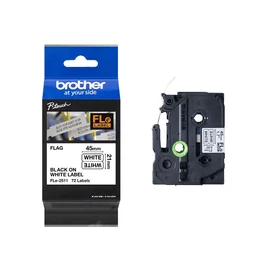 Brother P-touch FLe-2511 szalagkazetta, 24mm széles - FEHÉR alapon FEKETE felirat