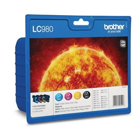 Brother LC980BKCMY Tintapatron csomag BKCMY 8,7 ml + 3*4,8 ml