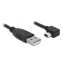 DELOCK kábel USB 2.0 Type-A male &gt; USB Mini-B male 90 fokos 2m