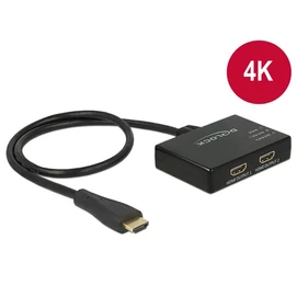 DELOCK Splitter HDMI 1x HDMI in &gt; 2x HDMI out 4K 30Hz