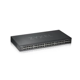 ZYXEL Switch 44x1000Mbps + 4xGigabit kombó SFP+ 2xGigabit SFP, Fémházas Menedzselhető (48GbE port), GS1920-48V2-EU0101F