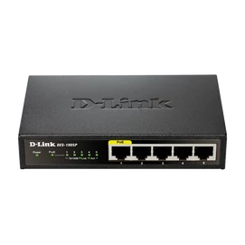 D-LINK Switch 5x100Mbps (4xPOE) Fémházas Asztali, DES-1005P/E