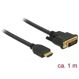 DELOCK kábel HDMI male &gt; DVI 24+1 male kétirányú 1m