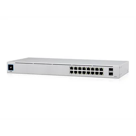 UBiQUiTi Switch 16x1000Mbps (8xPOE+) + 2x1000Mbps SFP, Menedzselhető, Rackes - USW-16-POE
