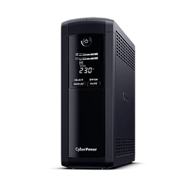 CYBERPOWER UPS VP1600ELCD 5x Schuko 1600VA 960W 230V szünetmentes tápegység + USB LINE-INTERACTIVE