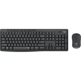 LOGITECH Billentyűzet + egér - MK295 Silent Vezeték Nélküli Combo Grafitszürke, HUN