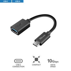 TRUST USB-C–USB-A adapterkábel 20967 (Calyx USB-C to USB-A Adapter Cable)