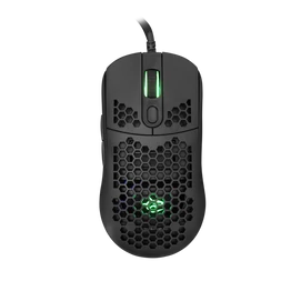 WHITE SHARK GM-5007B GALAHAD gamer egér, fekete, 6400 dpi