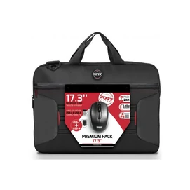 PORT DESIGNS Notebook táska vezeték nélküli egérrel 501874, PREMIUM PACK, Laptop case &amp; wireless mouse 17.3&quot;
