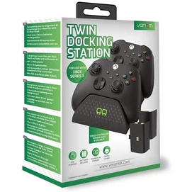 VENOM XBOX Series S/X &amp; One Kiegészítő Dupla Töltő állomás + 2db akkumulátor Fekete, VS2881