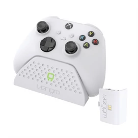 VENOM XBOX Series S/X &amp; One Kiegészítő Töltő állomás + akkumulátor Fehér, VS2870