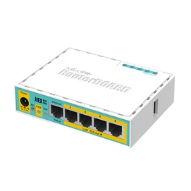 MIKROTIK Vezetékes Router RouterBOARD 5x100Mbps (POE out), Menedzselhető, Asztali - RB750UPR2