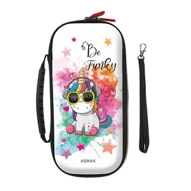 KONIX - UNIK &quot; Be Funky&quot; Nintendo Switch/Lite Utazó Tok, Színes