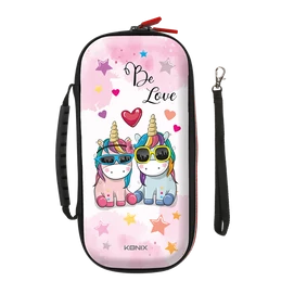 KONIX - UNIK &quot; Be Love&quot; Nintendo Switch/Lite Utazó Tok, Színes
