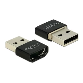 DELOCK Átalakító HDMI-A female &gt; USB Type-A male fekete