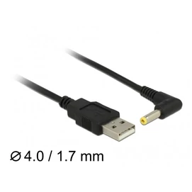 DELOCK Tápkábel USB &gt; DC 4.0 x 1.7mm male 90 fokos 1.5m