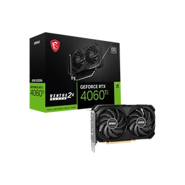 MSI Videokártya PCI-Ex16x nVIDIA RTX 4060 TI VENTUS 2X BLACK 8GB DDR6 OC