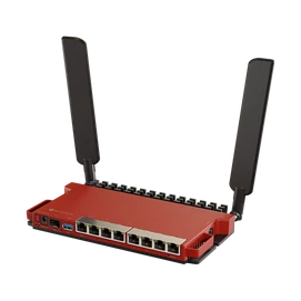 MIKROTIK Wireless Router 2,4GHz,8x1000Mbps + 1x2500Mbps SFP,  AX600, Menedzselhető, Asztali - L009UIGS-2HAXD-IN