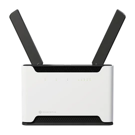 MIKROTIK Wireless Router DualBand, 4x1000Mbps+ 1x2,5Gbps, AX1800, Chateau LTE6 ax, 1xMicroSIM, Asztali