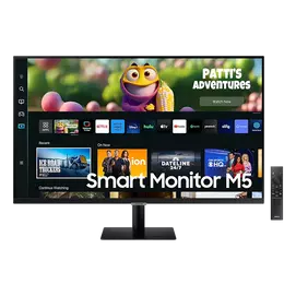 SAMSUNG Smart VA monitor 32" M5, 1920x1080, 16:9, 250cd/m2, 4ms, 2xHDMI/2xUSB/WiFi/Bluetooth, hangszóró, fekete