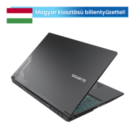 GIGABYTE G5 MF 15.6" FHD (144Hz), Intel Core i5-12500H (12C/4.5Ghz), 16GB, 512GB SSD, RTX 4050, Magyar billentyű