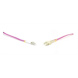 LINKEASY Duplex patch kábel  2 x SC/UPC + 2 x LC/UPC csatlakozóval, 3mm duplex core 50/125 OM4 LSZH, 1 m